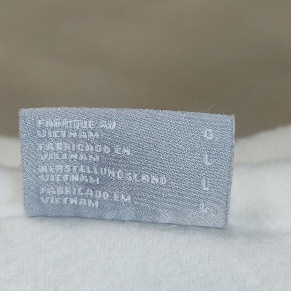 Columbia Jacket Coat White Full Zip Fleece Size Large Pocket Soft Warm Outerwear - Picture 5 of 11